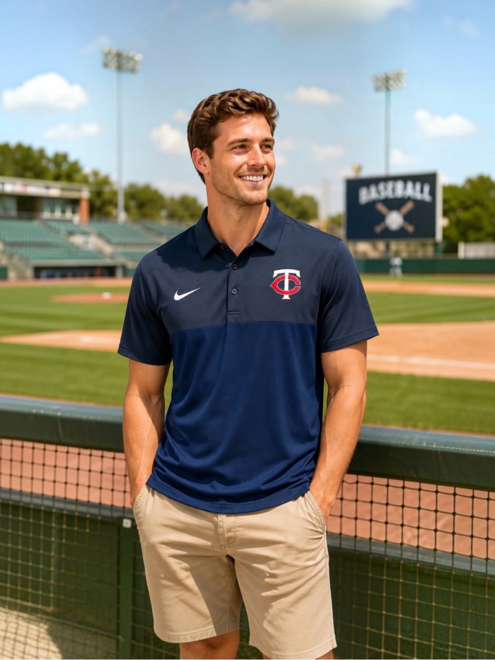 Nike Authentic Collection Minnesota Twins Dri-FIT Polo Men’s Large NWT